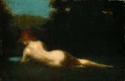 Jean-Jacques Henner Reclining Nude, oil painting picture wholesale